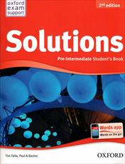آزمون های کتاب Solutions Pre-Intermediate - ویرایش دوم به همراه کلید آزمون ها