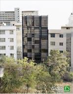 پاورپوینت طراحی نمای ساختمان اداری نارنجستان تهران، ترکیبی از نمای همسایگان